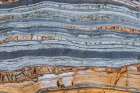 Spain, Barrika. Contorted rock layers on beach. Art Print